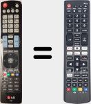 Universal remote control Universal TV LG