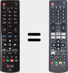 Universal remote control Universal TV LG