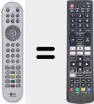 Universal remote control Universal TV LG