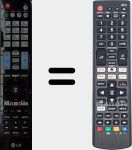 Universal remote control Universal TV LG