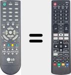 Universal remote control Universal TV LG