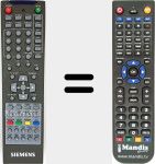 Replacement remote control for 00647415