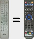 Replacement remote control for RC-1055 (00D9630307802)