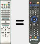 Replacement remote control for 10043408