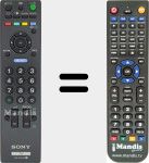 Replacement remote control for RM-GA 016 (148731631)