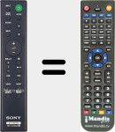 Replacement remote control for RMT-AH300U (149327911)