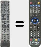 Replacement remote control for RC4937 (23167201)