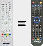 Replacement remote control for RC4875 (23284817)