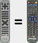 Replacement remote control for RC 1063 (30050086)