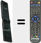 Replacement remote control for RC5100 (30066178)