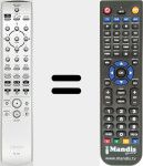 Replacement remote control for RC-1138 (307010059007D)