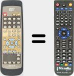 Replacement remote control for RC-543 (3990593103)
