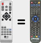 Replacement remote control for 6710CMAM12A