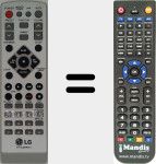 Replacement remote control for 6710CMAR01A