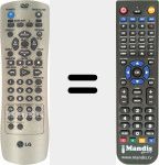 Replacement remote control for 6711R1P063A