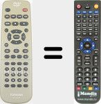 Replacement remote control for SE-R0049 (79078069)