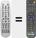 Replacement remote control for 97P1RA2BA0