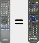 Replacement remote control for RC-RP0502E (A70-1755-08)