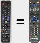 Replacement remote control for TM1250 (AA59-00582A)