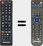 Replacement remote control for AA59-00818B