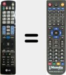 Replacement remote control for AKB72914050