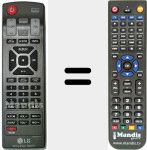 Replacement remote control for AKB73575431