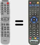 Replacement remote control for AVR-320