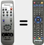 Replacement remote control for AXD1528