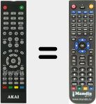 Replacement remote control for AKTV4620