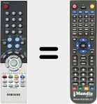 Replacement remote control for BN59-00471A