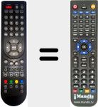 Replacement remote control for RMB-02 (BSV19200 (ver. 2))