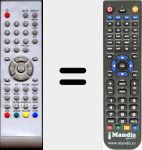 Replacement remote control for BS2005PT