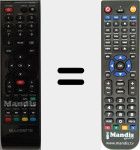 Replacement remote control for RC038