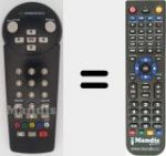 Replacement remote control for CANAL SATELLITE