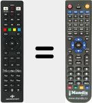 Replacement remote control for DPS101TV