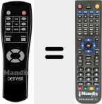 Replacement remote control for DSB-100