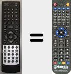 Replacement remote control for TFD1504