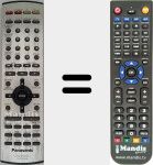 Replacement remote control for EUR7623XA0