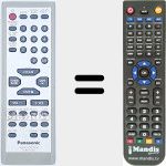 Replacement remote control for EUR7711010