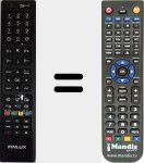 Replacement remote control for RC4846 (23109486)