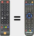 Replacement remote control for Orange (GL59-00181D)