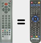 Replacement remote control for HD37
