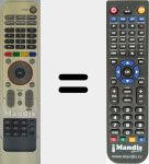 Replacement remote control for NR-208