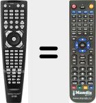 Replacement remote control for AVR154