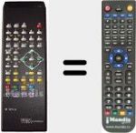 Replacement remote control for IR 621A
