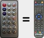 Replacement remote control for Karaoke