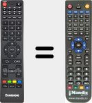 Replacement remote control for LED32D2200DS