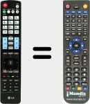 Replacement remote control for AKB72914005