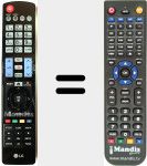Replacement remote control for AKB74455403