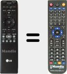 Replacement remote control for AKB36160901